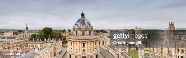 oxford university panorama uk - bodleian library stock pictures, royalty-free photos & images