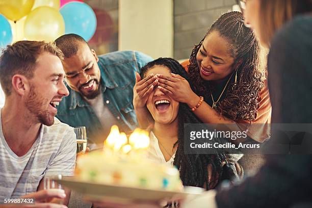 friends know just how to make you feel special - birthday stock pictures, royalty-free photos & images