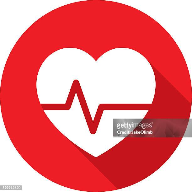 heart rate icon silhouette - 血壓計 幅插畫檔、美工圖案、卡通及圖標