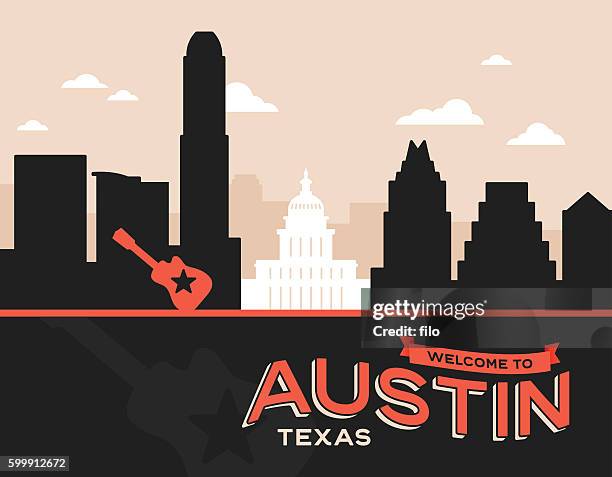 stockillustraties, clipart, cartoons en iconen met austin texas - austin texas