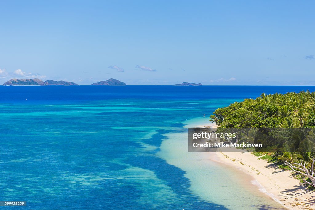 View of tropical Fijian islands