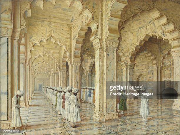 The Pearl Mosque at Agra, End of 1870s-Early 1880s. Private Collection. Artist : Vereshchagin, Vasili Vasilyevich .