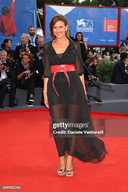 Alessandra Carrillo attends the premiere of 'Jackie' during the 73rd Venice Film Festival at Sala Grande on September 7, 2016 in Venice, Italy.