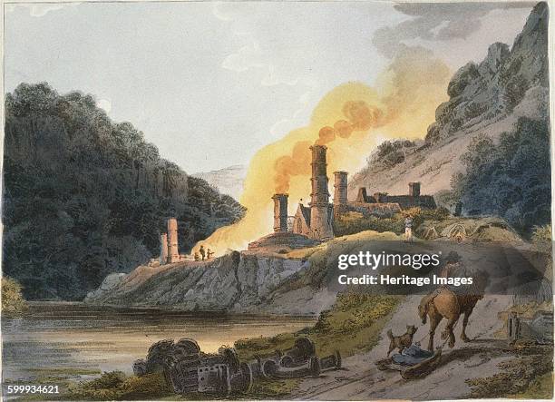 Iron Works, Colebrook Dale, 1805. Private Collection. Artist : Loutherbourg, Philip James, the Younger .