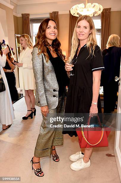 Racil Chalhoub and Belinda White attend a cocktail reception hosted by RACIL and MATCHESFASHION.COM to celebrate the launch of Racil AW16 Collection...