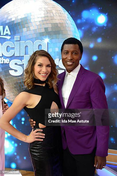 The contestants of "Dancing with the Stars" appear on "Good Morning America," 9/7/16, airing on the Walt Disney Television via Getty Images...