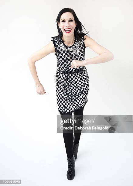 Deborah Feingold/Corbis via Getty Images) NEW YORK Author actress Jill Kargman posing January 8, 2016 in New York City, New York.