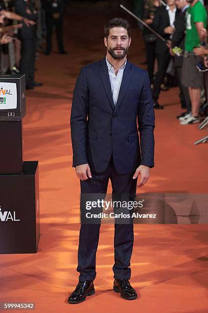 Actor Luis Fernandez attends "Mar de Plastico" premiere at Principal Theater during FesTVal 2016 - Day 3 Televison Festival on September 7, 2016 in...