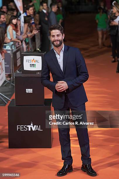 Actor Luis Fernandez attends "Mar de Plastico" premiere at Principal Theater during FesTVal 2016 - Day 3 Televison Festival on September 7, 2016 in...