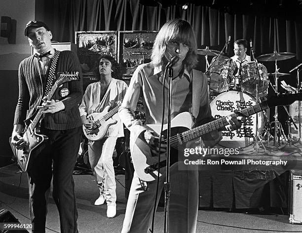 The Rock band Cheap Trick performs at The Paradise on June 9, 1978 in Boston, Massachusetts.