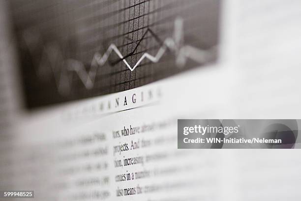 close-up of a stock market article - news article stock pictures, royalty-free photos & images