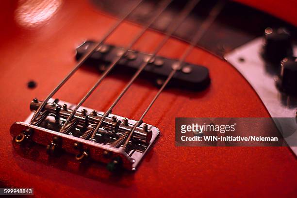 electric guitar fragment - red electric guitar stock pictures, royalty-free photos & images