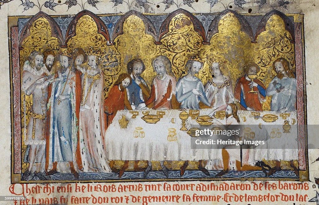 Feasting at King Arthur's Court, 13th century