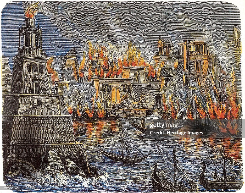 The Burning of the Library of Alexandria, 1876