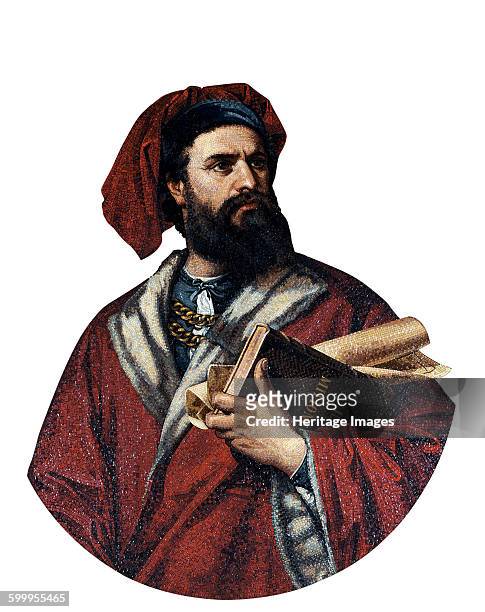 Marco Polo, 1867. Found in the collection of Palazzo Tursi di Genova. Artist : Podio, Enrico .