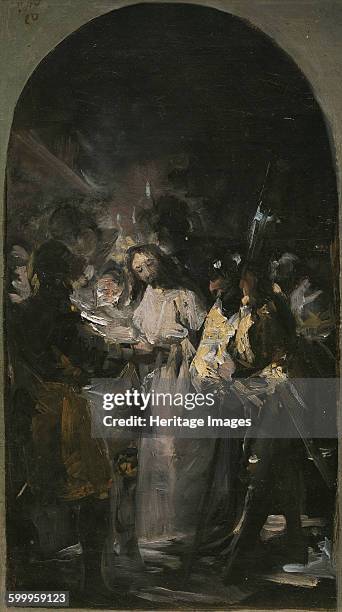 The Arrest of Christ, 1798. Found in the collection of Museo del Prado, Madrid. Artist : Goya, Francisco, de .