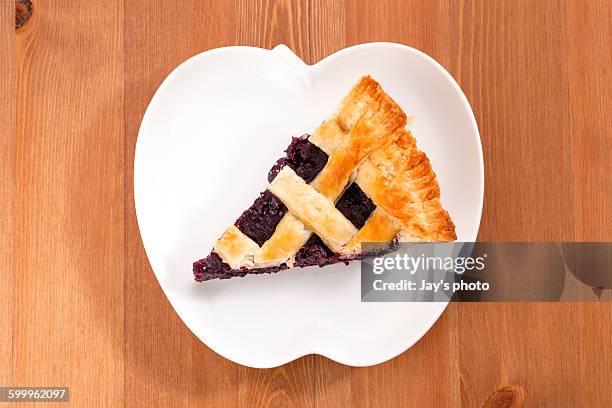 blueberry pie - blueberry pie isolated stock pictures, royalty-free photos & images