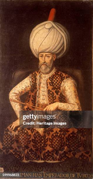 Sultan Suleiman I the Magnificent, 17th century. Found in the collection of Palacio del Senado de España, Madrid. Artist : Anonymous.
