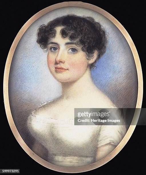 Mary Anne Clarke, née Thompson , c. 1810. Private Collection. Artist : Anonymous.