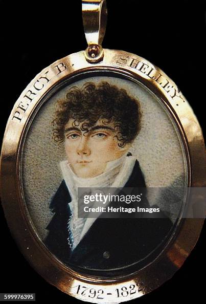 Portrait of the poet Percy Bysshe Shelley (1792-1822), ca 1825 Portrait of the poet Percy Bysshe Shelley (1792-1822), ca 1825