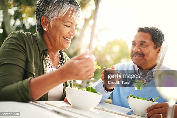 healthiness and happiness go hand in hand - meal stock pictures, royalty-free photos & images