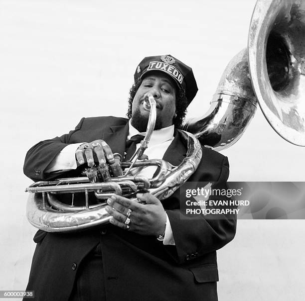Tuba player Big Al Carson.
