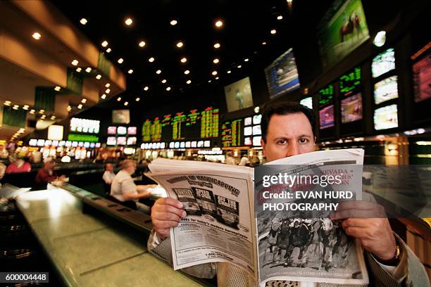 Race and sports book manager Bob Scucci at the 2000th Handicappers Convention in Las Vegas.