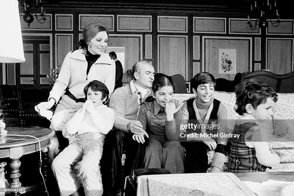 Mohammad Reza Pahlavi with Family