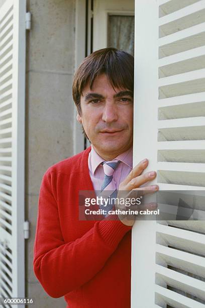 French Singer Serge Lama at Home