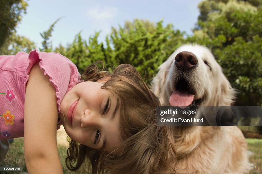 Girl and Dog
