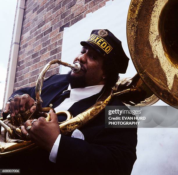 Tuba player Big Al Carson.