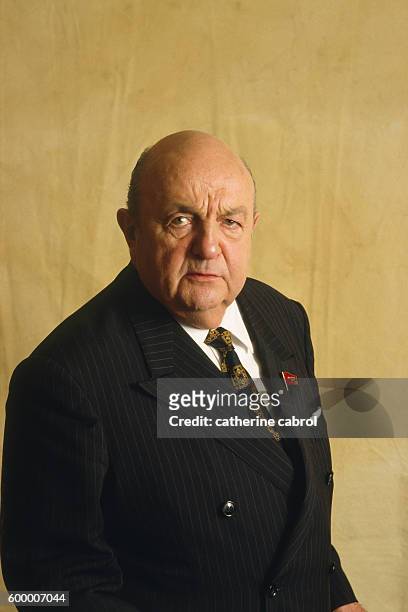 French actor Bernard Blier for the film "Twist Again in Moscow" , directed by Jean-Marie Poire.
