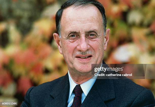 French Admiral Philippe de Gaulle, son of General Charles de Gaulle, in his parents' home, La Boisserie.