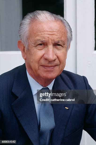 Spanish President of the International Olympic Committee Juan Antonio Samaranch