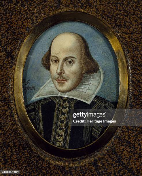 Portrait of William Shakespeare , ca 1865. Found in the collection of Folger Shakespeare Library. Artist : Rossetti, Dante Gabriel .