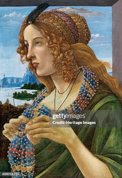 Allegorical Portrait of a Woman , 1480-1490. Private Collection. Artist : Botticelli, Sandro, .