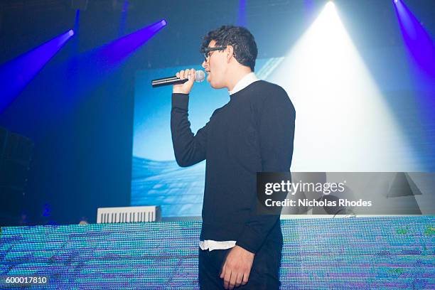 Alvin Risk performs at Girls & Boys Party at Webster Hall on January 16, 2014