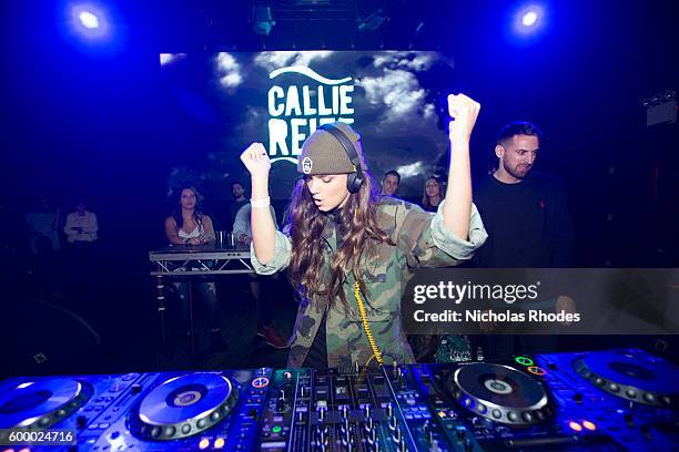 Callie Reiff performs at Girls & Boys at Webster Hall on October 2, 2015