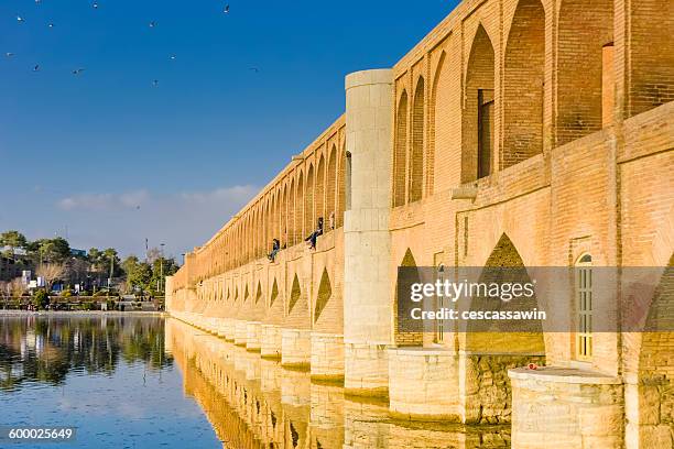 si-o-seh bridge , esfahan, iran - si o seh stock pictures, royalty-free photos & images