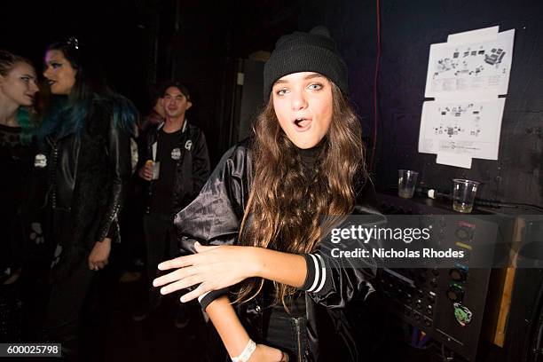 Callie Reiff performs at Girls & Boys at Webster Hall on October 16, 2015