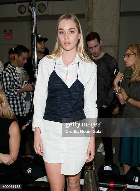 Tiernan Cowling attends the R13 fashion show during New York Fashion Week September 2016 at Skylight Modern on September 7, 2016 in New York City.