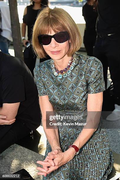 Vogue Editor-in-Chief Anna Wintour attends the Kanye West Yeezy Season 4 fashion show on September 7, 2016 in New York City.