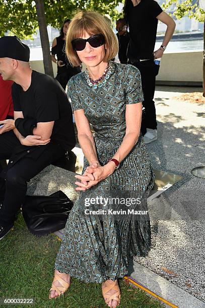 Vogue Editor-in-Chief Anna Wintour attends the Kanye West Yeezy Season 4 fashion show on September 7, 2016 in New York City.