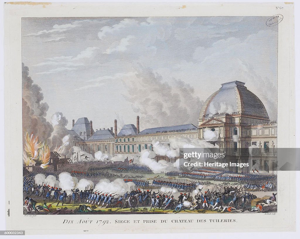 The storming the Tuileries Palace on 10 August 1792, c