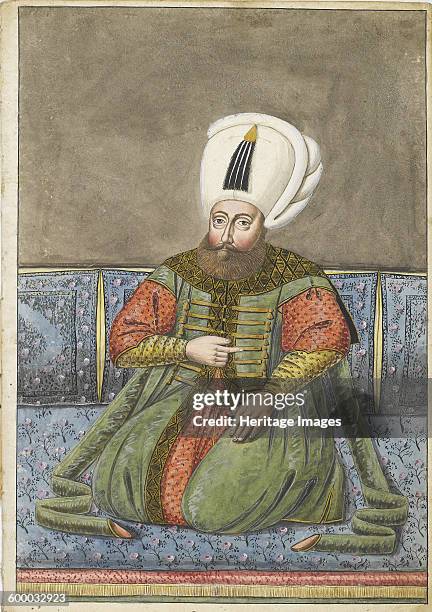 The Sultan Osman I, Early 19th century. Private Collection. Artist : Anonymous.