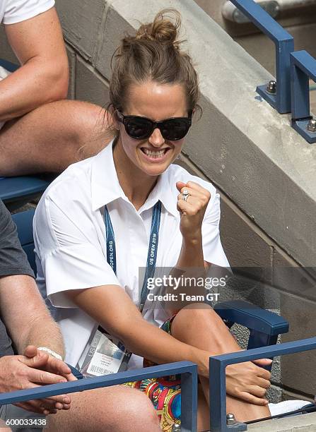 Kim Sears seen at USTA Billie Jean King National Tennis Center on September 7, 2016 in the Queens borough of New York City.