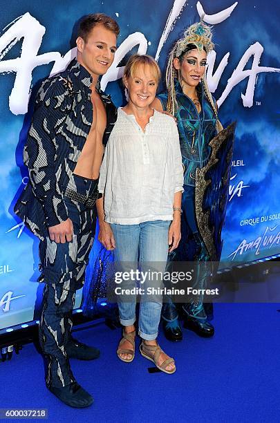 Sally Dynevor arrives at the press night for Cirque Du Soleil's 'Amaluna' at The Big Top, Intu Trafford Centre on September 7, 2016 in Manchester,...