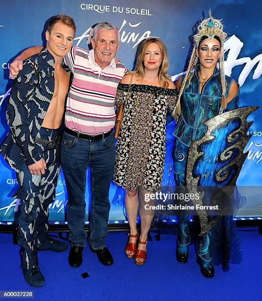 Alex Fletcher and Jimmi Mckenna arrive at the press night for Cirque Du Soleil's 'Amaluna' at The Big Top, Intu Trafford Centre on September 7, 2016...