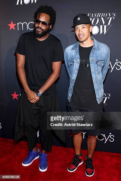 Designers Maxwell Osborne and Dao-Yi Chow of Public School attend Macy's Presents Fashion's Front Row on September 7, 2016 in New York City.