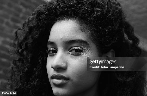 Models prepare backstage at the Rachel Comey presentation during New York Fashion Week on September 7, 2016 in New York City.